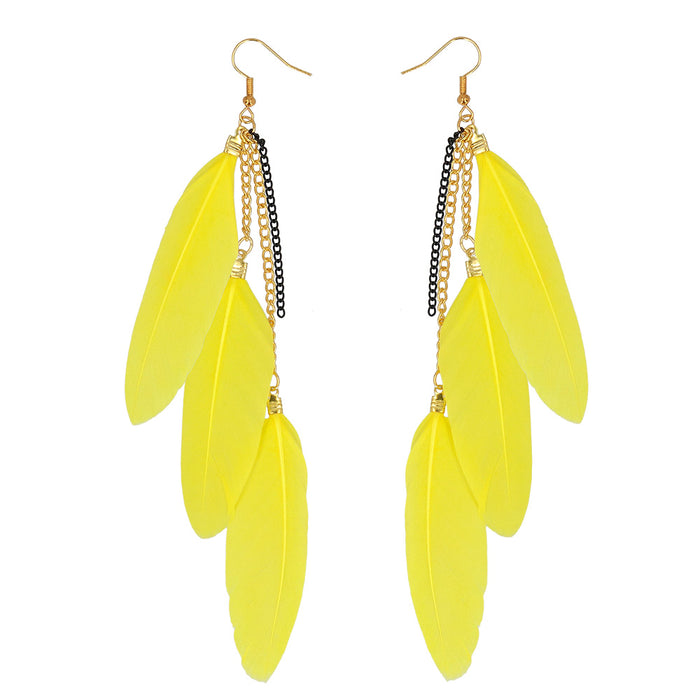 Oorbellen Boho Feathers