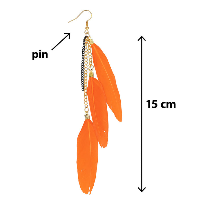 Oorbellen Boho Feathers