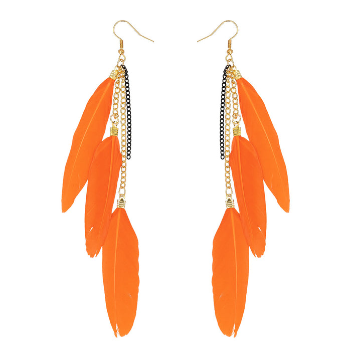 Oorbellen Boho Feathers
