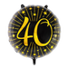 Folieballon Milestones Zwart/Goud 40 jaar 71cm (GN-6934)