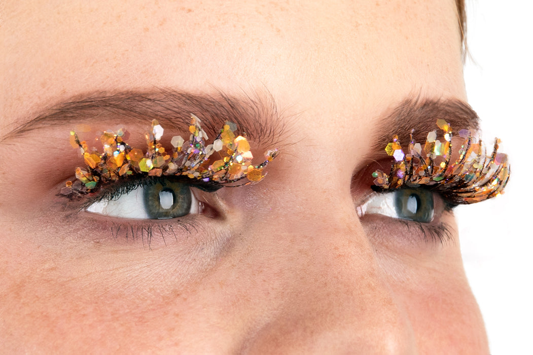 PXP Wimpers Fluoriserend glitter Calypso stijl