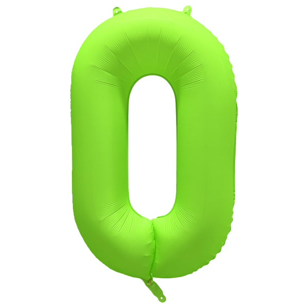 Cijfer ballon Neon Groen 86cm