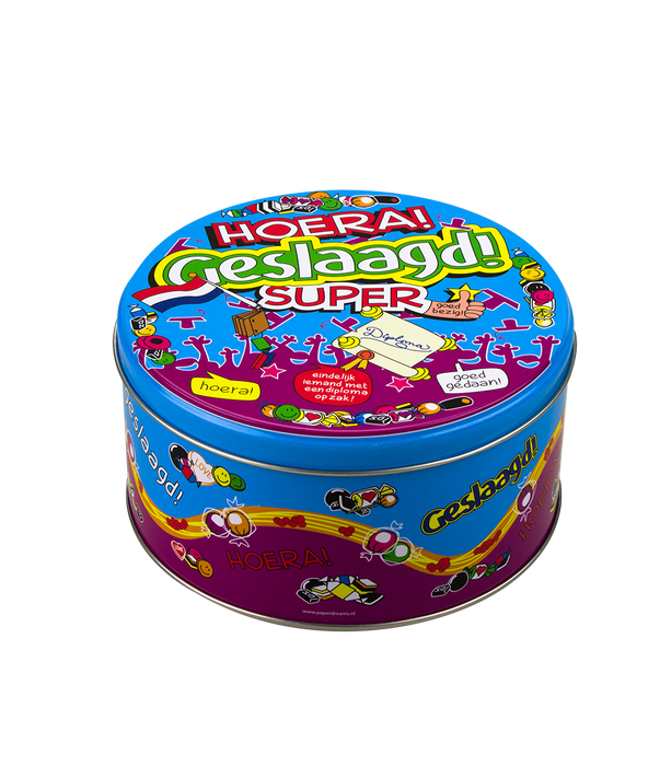 Snoeptrommel - geslaagd school