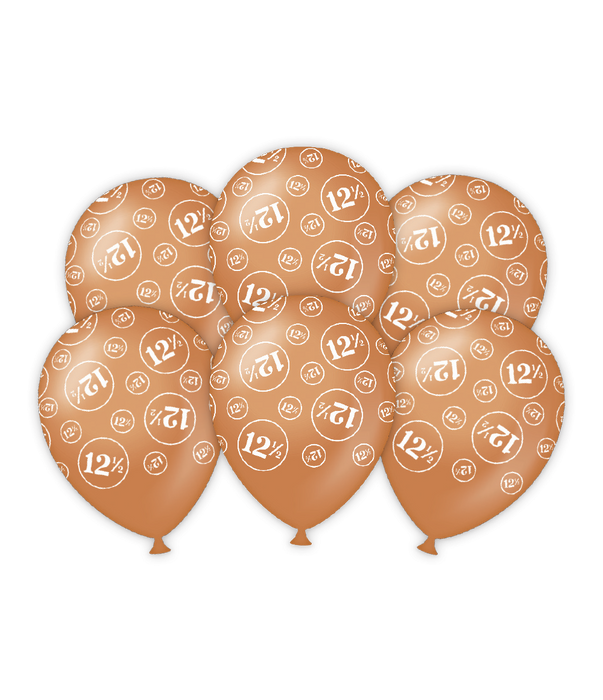Ballonnen 12,5 jaar Huwelijk 6st