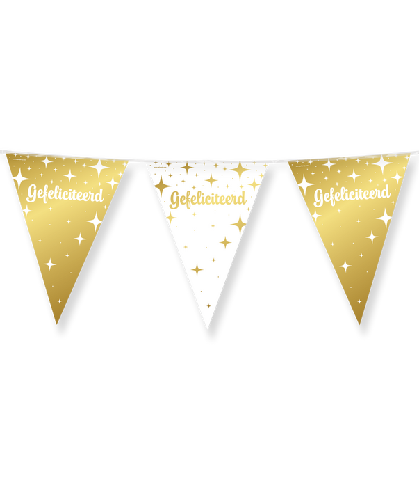 Vlaggenlijn Fancy Gefeliciteerd