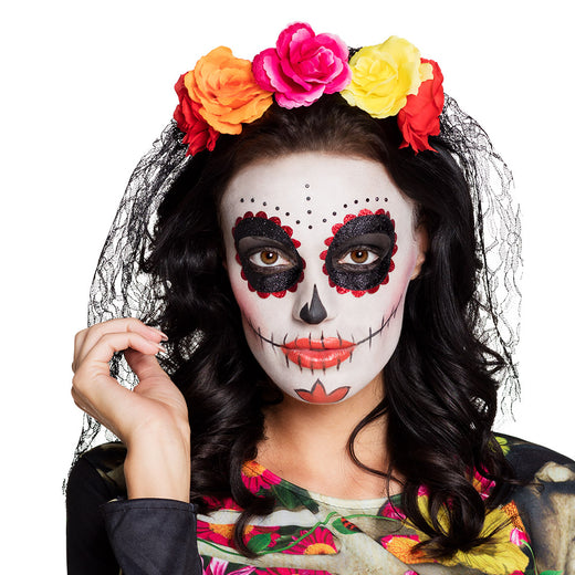 Tiara bloemen Day of the Dead