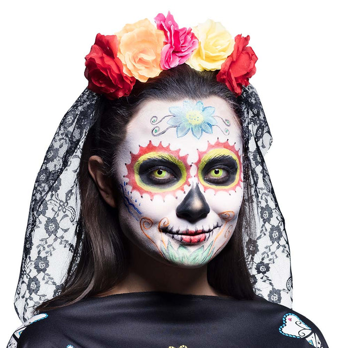 Tiara bloemen Day of the Dead