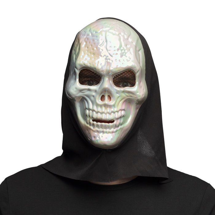 Masker Skull pearl met kap