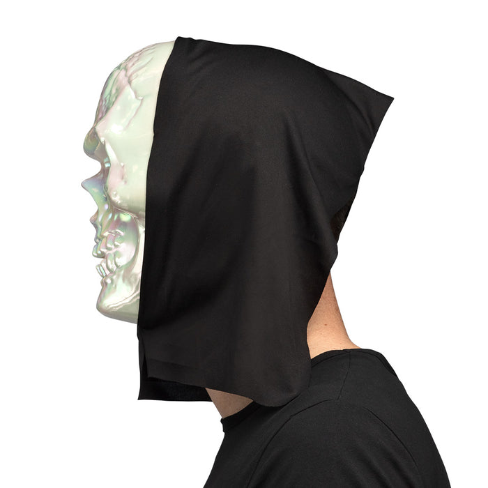 Masker Skull pearl met kap