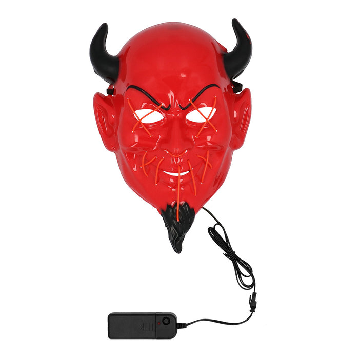 Gezichtsmasker Duivel met LED