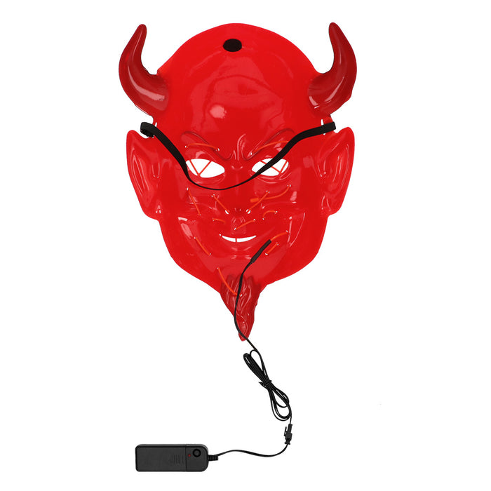 Gezichtsmasker Duivel met LED