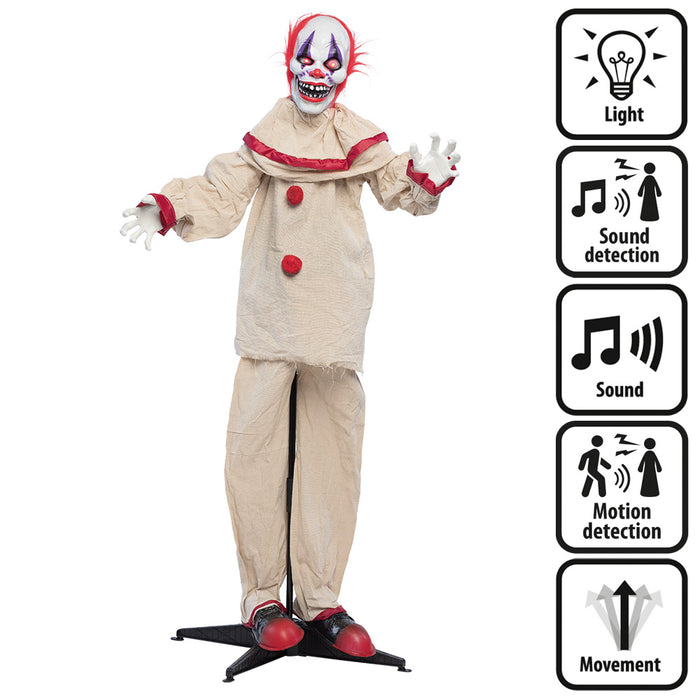 Decoratie Enge clown 153cm