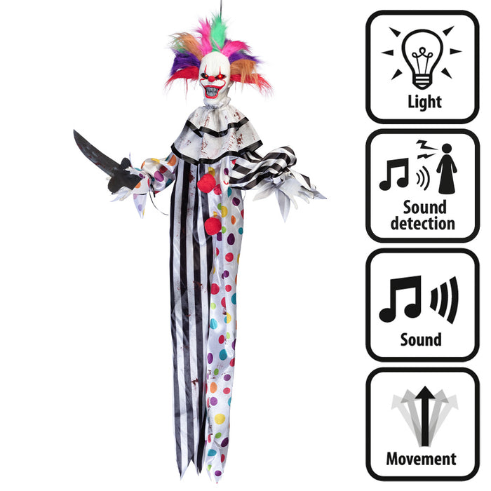 Decoratie Hungry clown 120cm