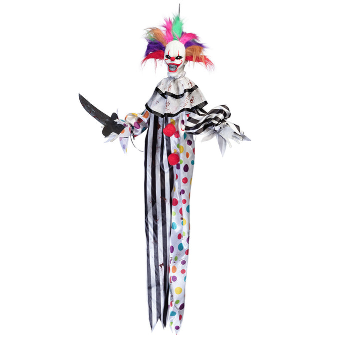 Decoratie Hungry clown 120cm
