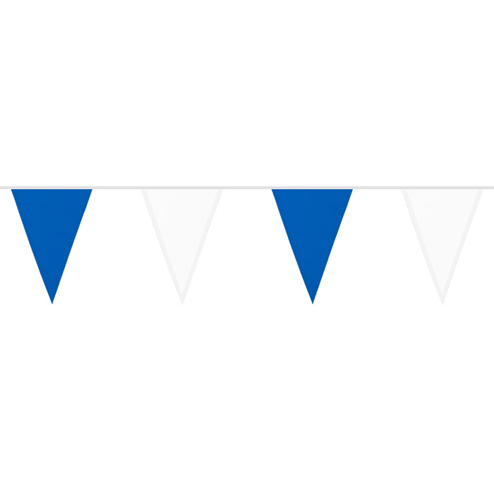 Stoffen Vlaggenlijn Blauw-Wit 6m