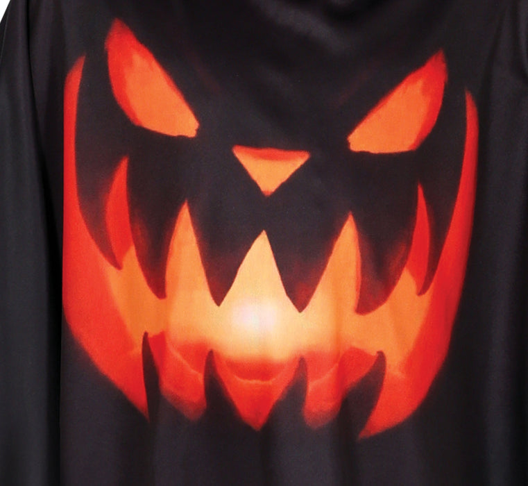 Halloween poncho pompoen kinderen