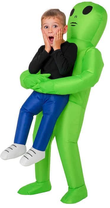 Opblaasbare Alien kinderkostuum