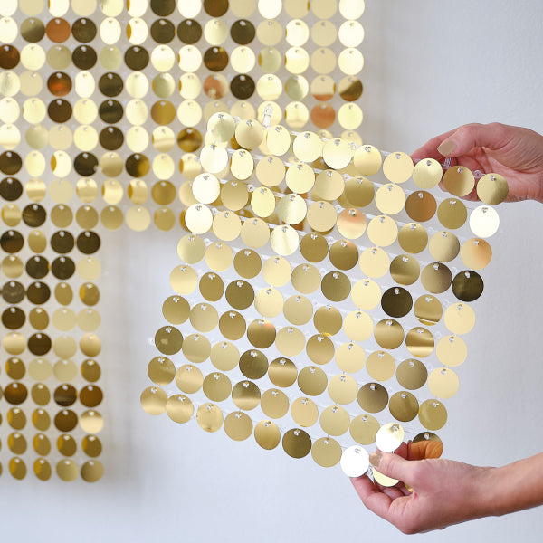Backddrop Shimmer Wall Gold Disc