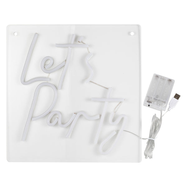 Neon Wall Light Lets Party