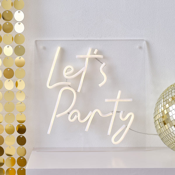 Neon Wall Light Lets Party