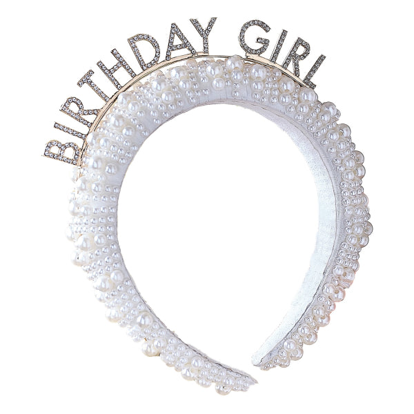 Tiara Birthday Girl Pearls
