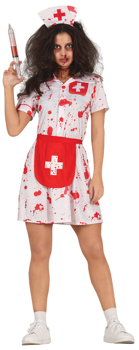 Bloederige verpleegster kostuum