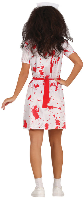 Bloederige verpleegster kostuum