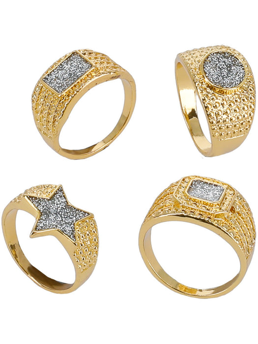 Set Gouden ringen 4st