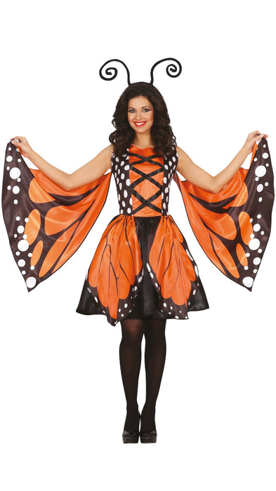 Orange Butterfly jurk dames