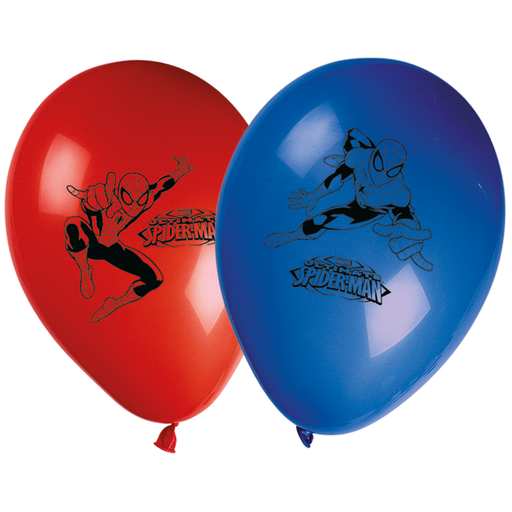 Latex Ballonnen Spiderman 28cm 8st
