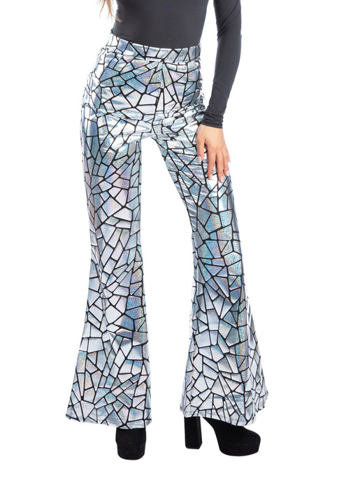Flared Broek Disco Darling Holografisch – afbeelding 1