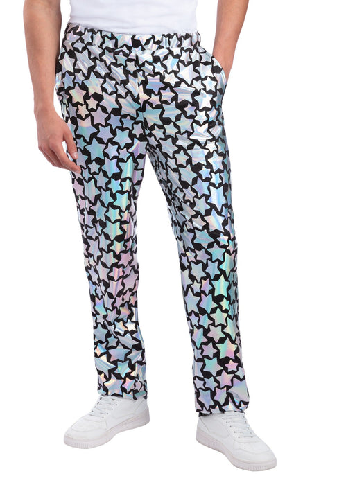 Broek Star Gazer Holografisch – vooraanzicht