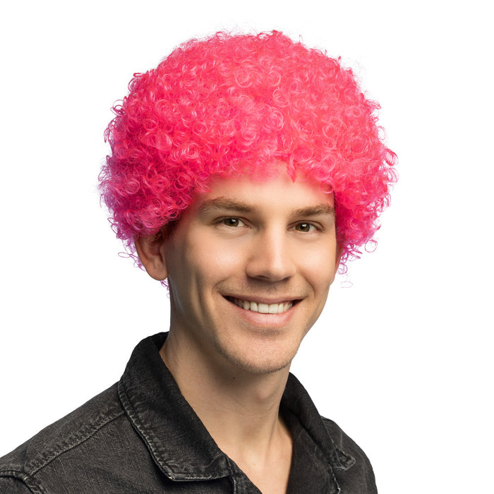 Pruik Curly Neon UV