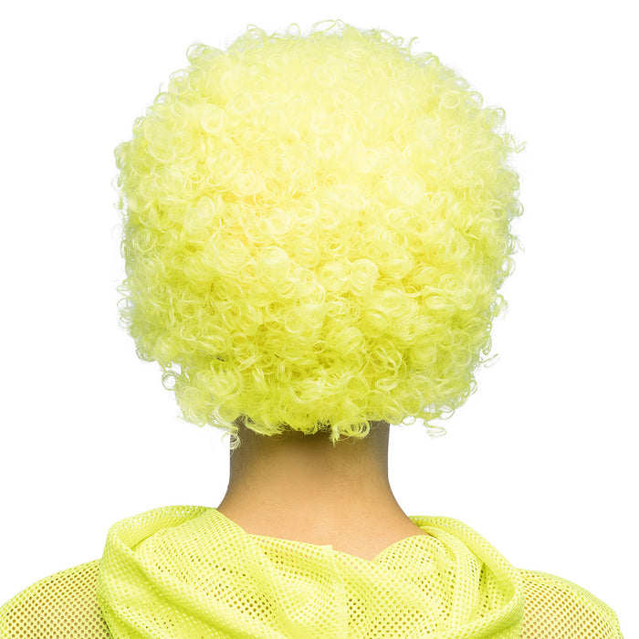 Pruik Curly Neon UV