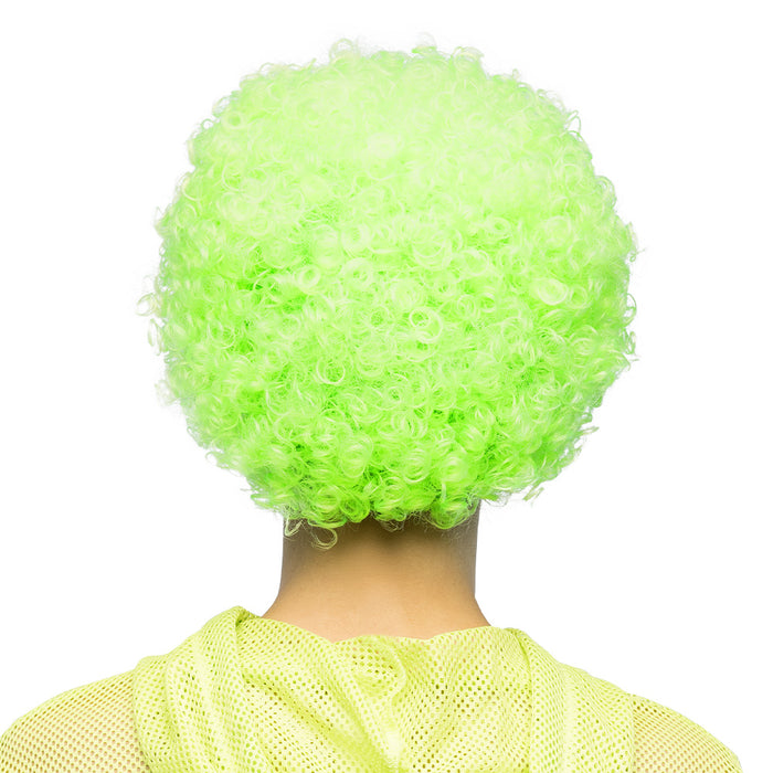 Pruik Curly Neon UV