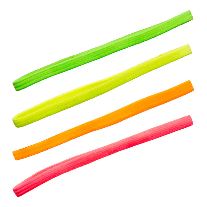 Elastieke haarbandjes neon 4st