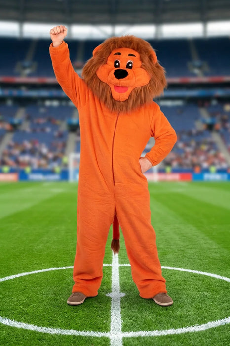 Mascotte Kostuum Oranje Leeuw