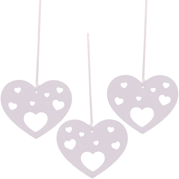 Hangdecoratie Just Married hearts 5st