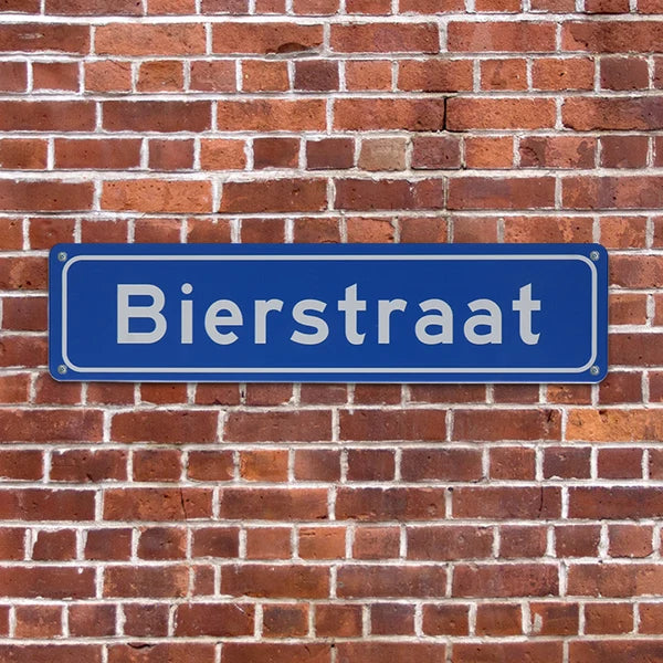 Metalen Bord Bierstraat