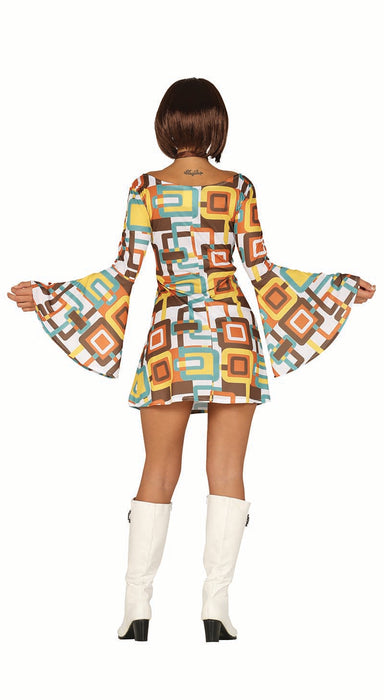 70s retro disco jurk