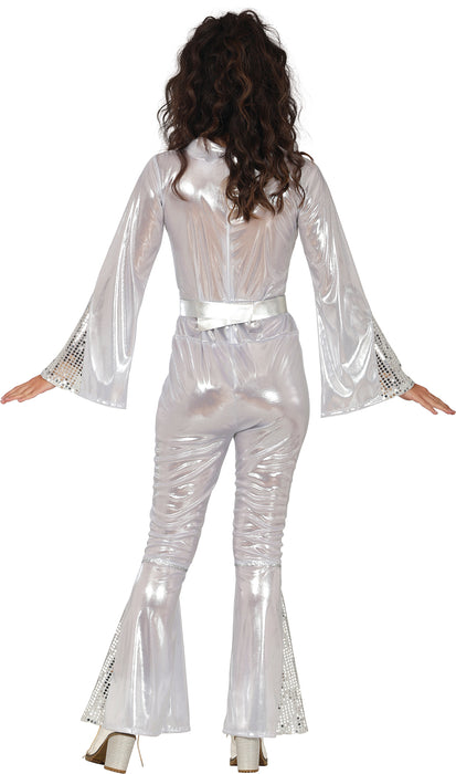 Dameskostuum Disco Silver