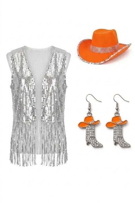 Combiset Toppers Glitter & Glam with a touch of orange Dames