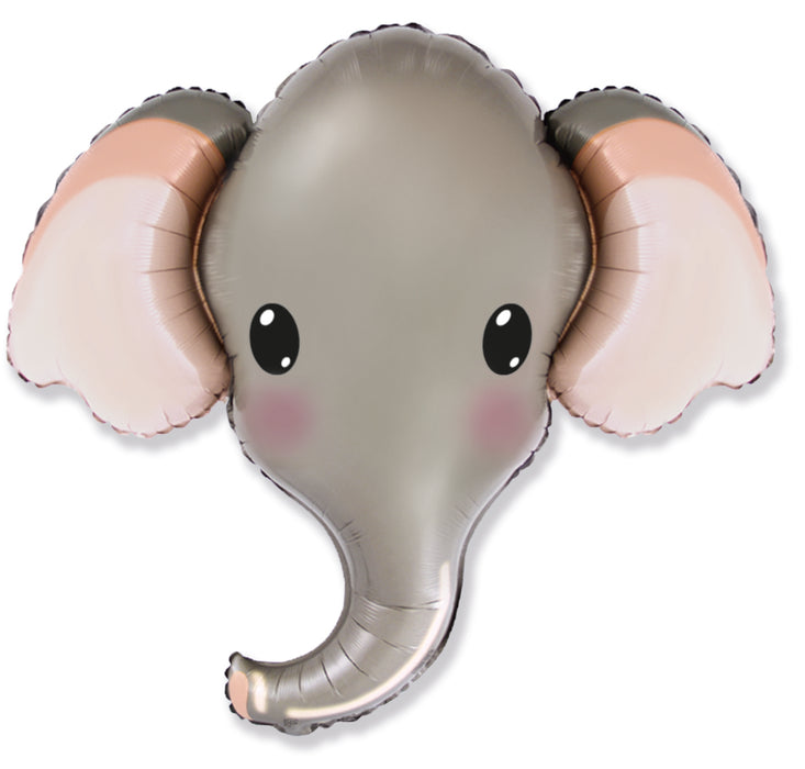 XL Folieballon Olifant Grijs 81x99cm