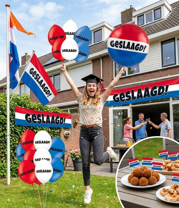 Folie Ballon Geslaagd rwb XXL