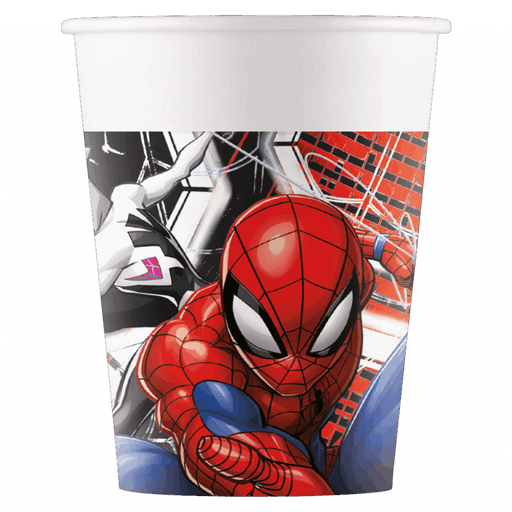 Papieren Bekers Spiderman 200ml 8st