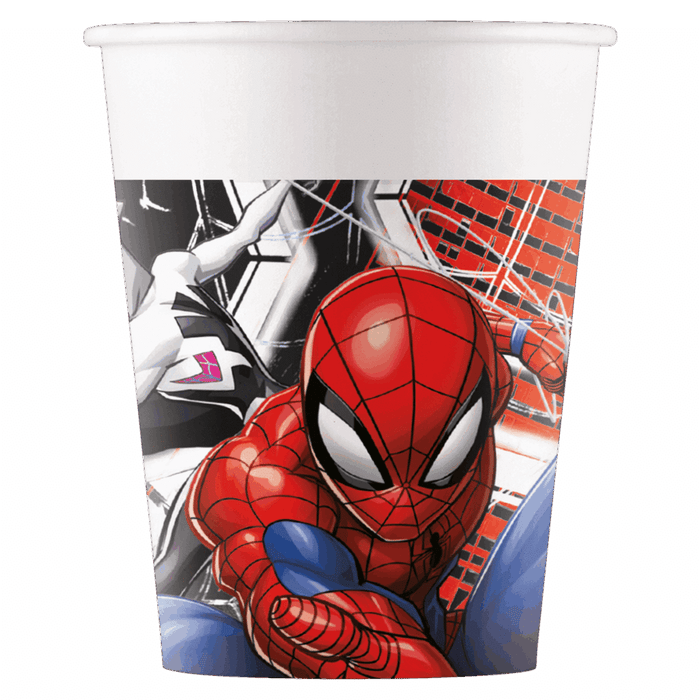 Papieren Bekers Spiderman 200ml 8st