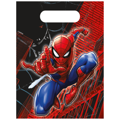 Papieren Feestzakjes Spiderman 4st