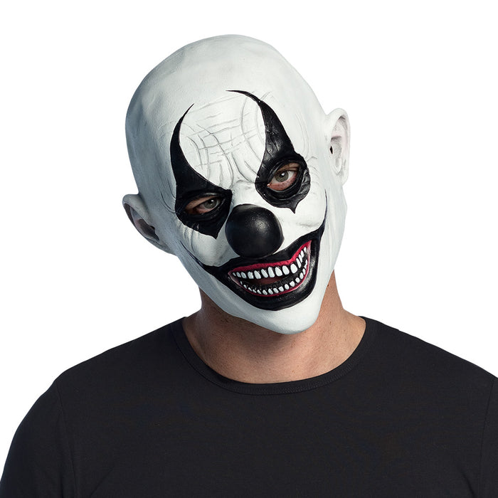 Latex hoofdmasker Evil clown