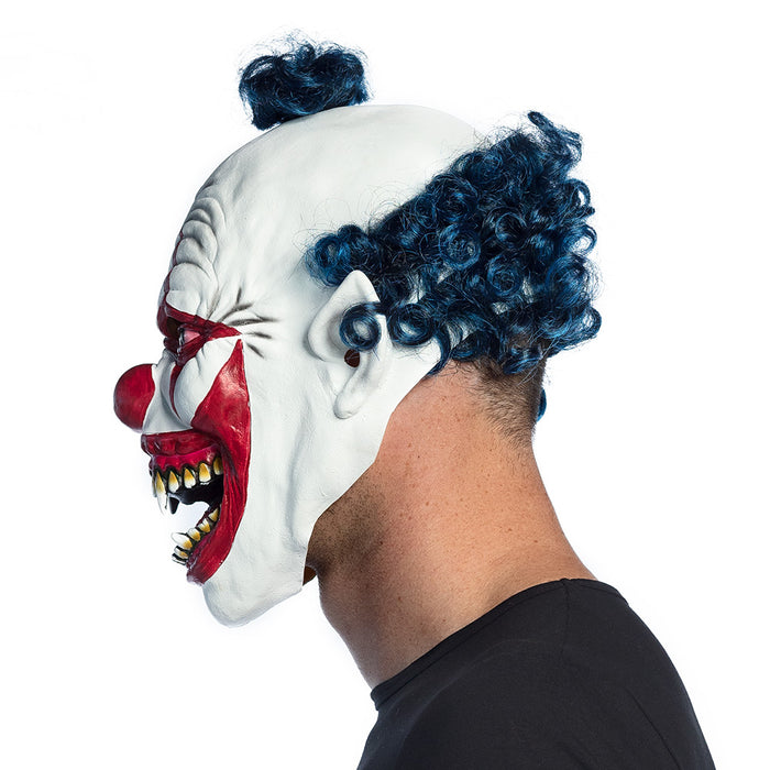 Latex hoofdmasker Vampier clown