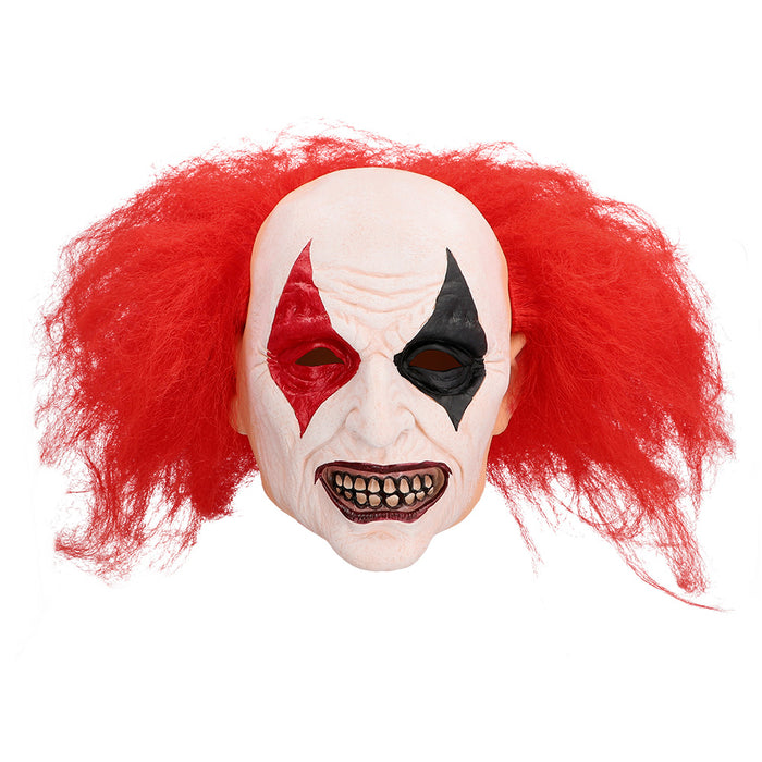 Latex hoofdmasker Ruddy clown